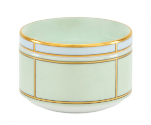 Ginori Diva Verde Sugar Bowl w/ Cover - 8.6 oz.